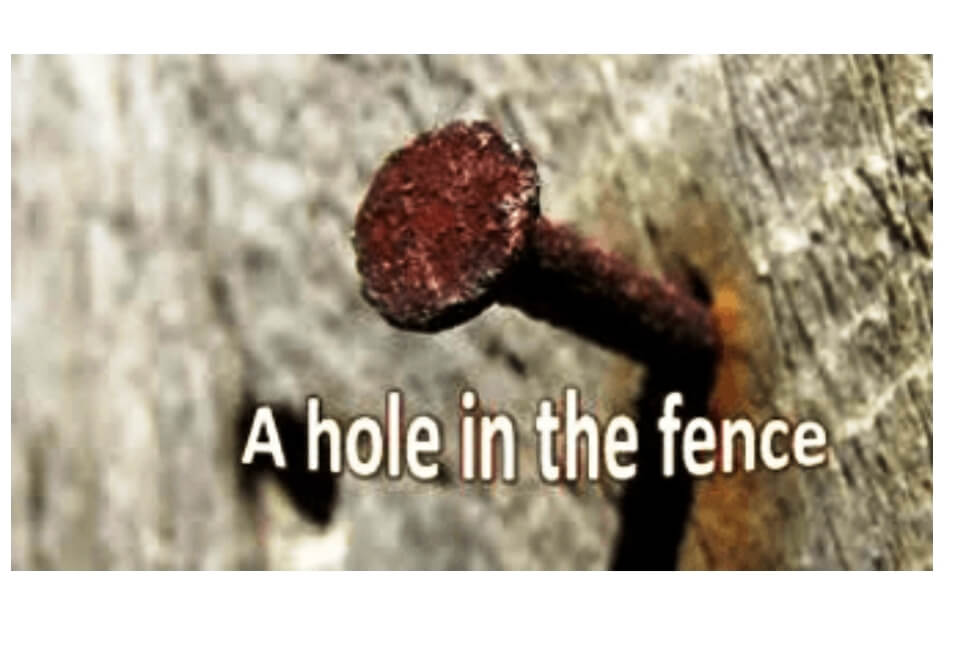 A Hole in The Fence